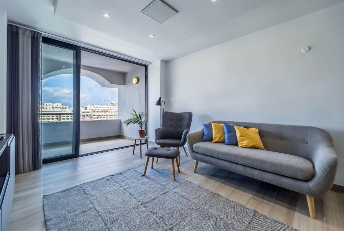 Deluxe Seaview Apartment Saint Julian's Exteriér fotografie